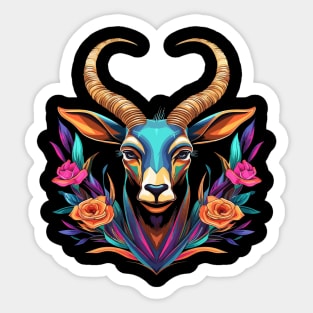 Gemsbok Smiling Sticker